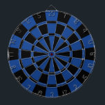 Ultramarine blått och svart darttavla<br><div class="desc">Ultramarine blått och den svart pilen stiger ombord</div>