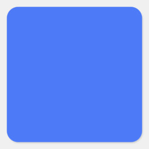 Ultramarine Blue Fyrkantigt Klistermärke