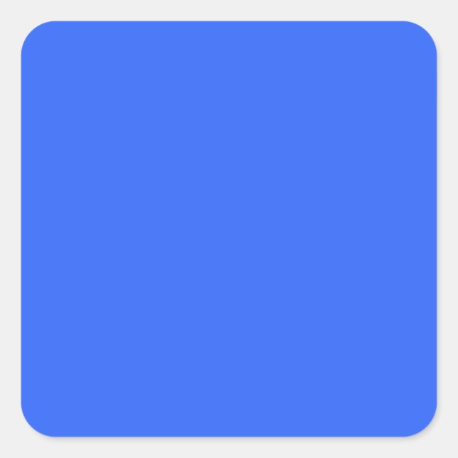 Ultramarine Blue Fyrkantigt Klistermärke (Framsida)