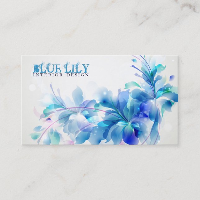 Ultramarine liljavisitkort visitkort (Framsida)