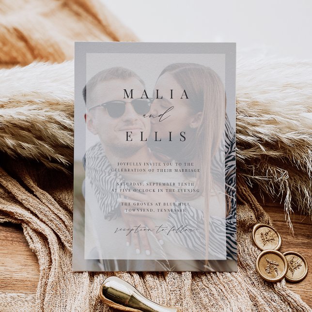 Ultraminimal | Fotoöverlägg Bröllop Inbjudningar (Skapare uppladdad)