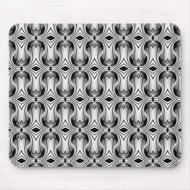 Ultramod Art Deco Mousepad, Silver Musmatta (Framsidan)