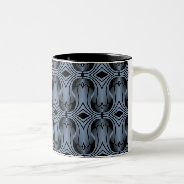 Ultramod Art Deco Mugg, Periwinkle Två-Tonad Mugg (Höger)