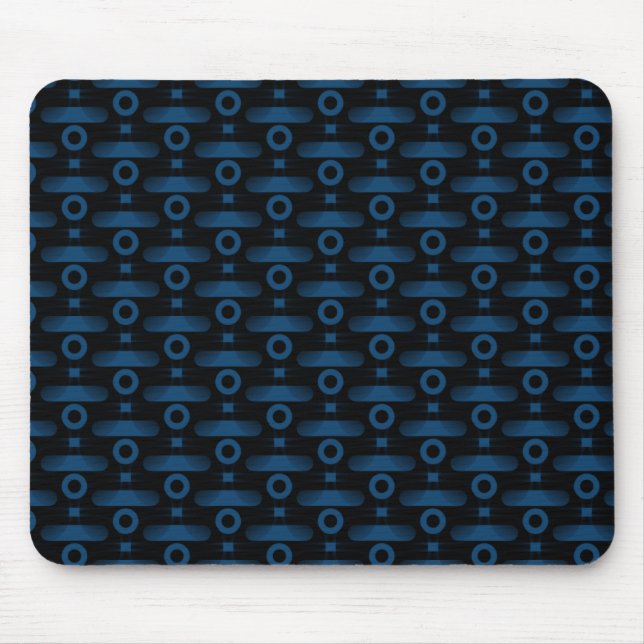 Ultramodern Abstrakt Mousepad, Royal Blue Musmatta (Framsidan)