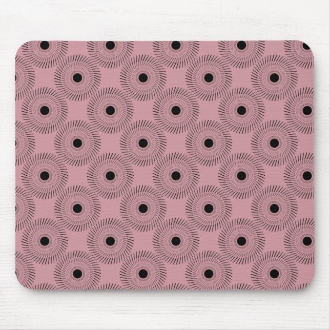 Ultramodern Charm Mousepad, Rosa Musmatta (Framsidan)