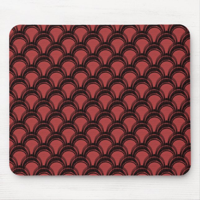 Ultramodern Glamor Mousepad, Mörk Red Musmatta (Framsidan)