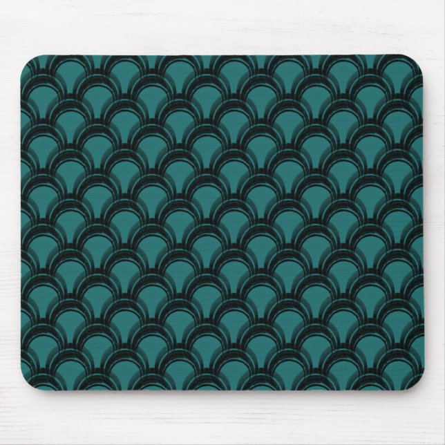 Ultramodern Glamor Mousepad, Teal Musmatta (Framsidan)