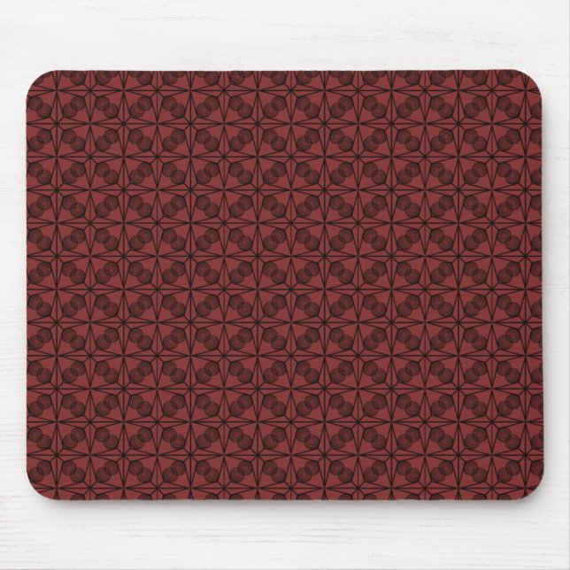Ultramodern Retro Mousepad, Brick Red Musmatta (Framsidan)