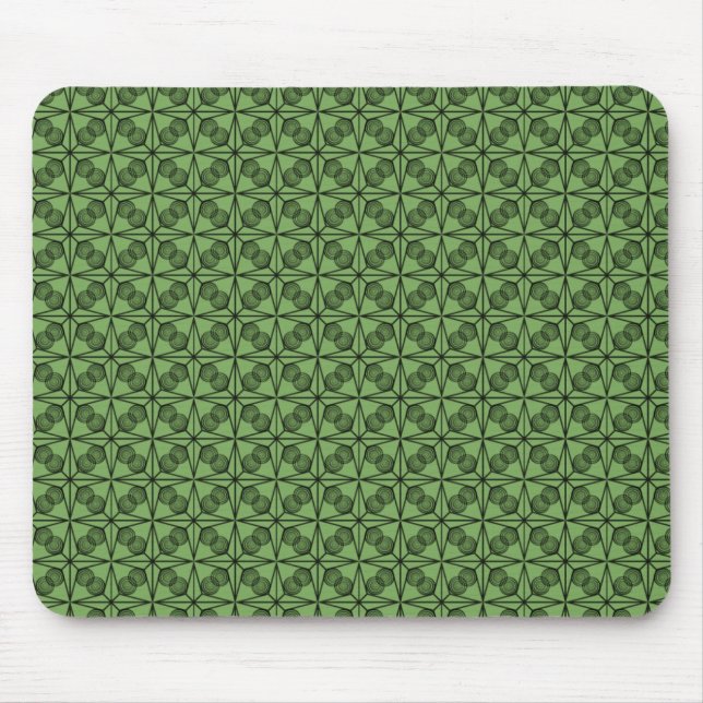 Ultramodern Retro Mousepad, ljus Grönt Musmatta (Framsidan)