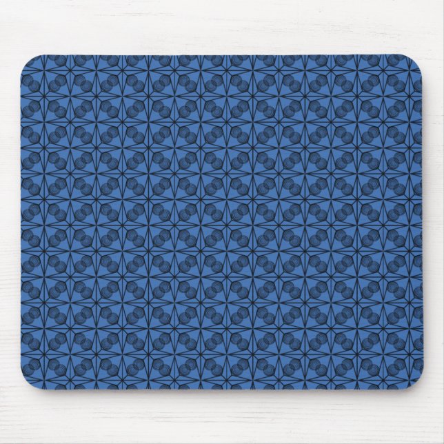 Ultramodern Retro Mousepad, Royal Blue Musmatta (Framsidan)