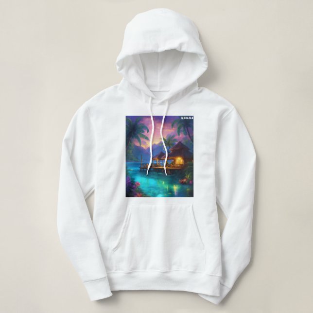 Ultrarealistisk polynesisk fantasimålning t shirt (Design framsida)