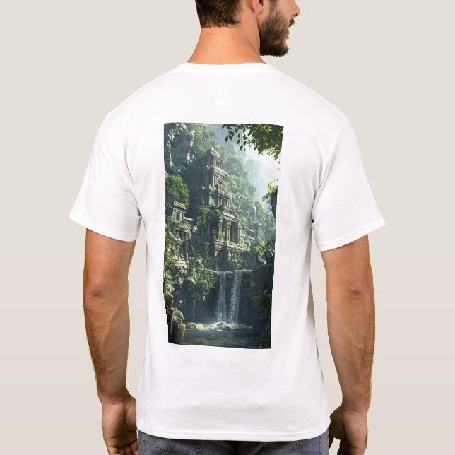 Ultrarealistiskt Hyper-Detailed Abstract Design T- T Shirt (Baksida)