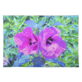 Ultrareviolett plommon Crazy Lila Hibiscus Flowers Bordstablett