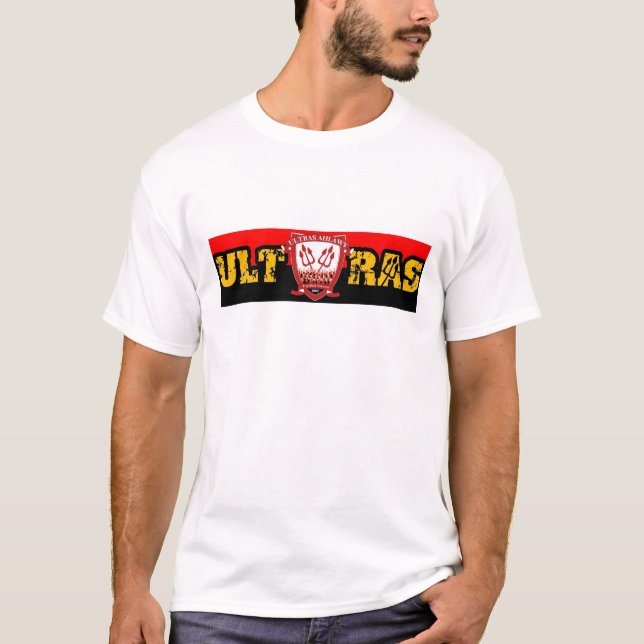 ULTRAS AHLAWY Al Ahly Football Klubb Fläkt Egyptia T Shirt (Framsida)
