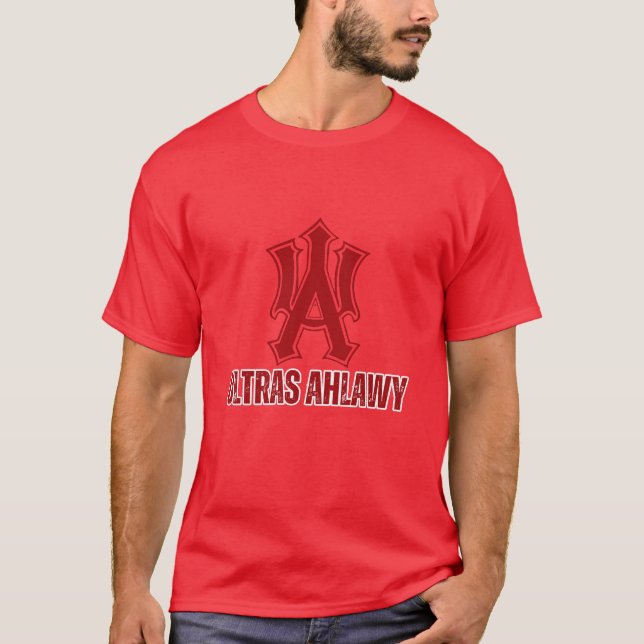 ULTRAS AHLAWY Al Ahly Football Klubb Fläkt Egyptia T Shirt (Framsida)