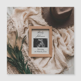 Ultrasound Boho rustic gravid-meddelande