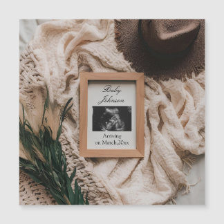 Ultrasound Boho rustic gravid-meddelande