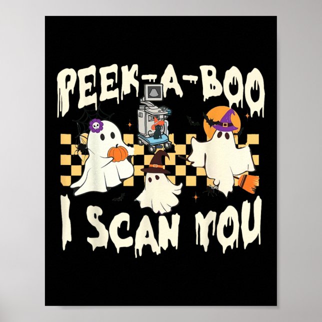 Ultrasound Cute Ghost Halloween Spooky Season Poster (Framsidan)