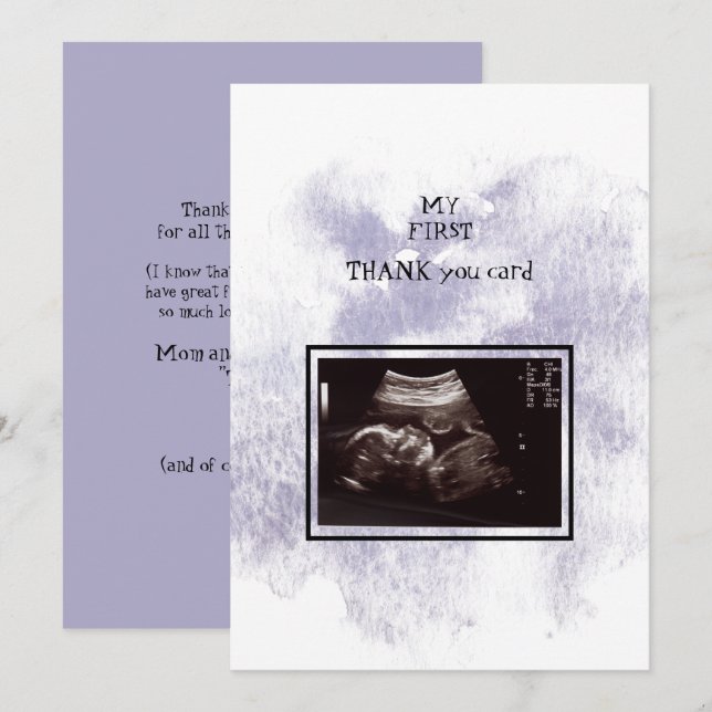 Ultrasound Girl Tack Baby Point of View (Fram/baksida)