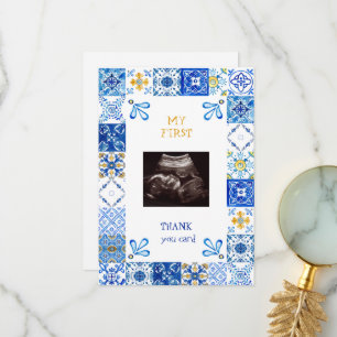Ultrasound Mediterranean Blue Baby Tack Funny Kort