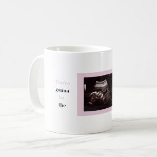 Ultrasound Photo Girl Fars dag Best Pappa någonsin Kaffemugg
