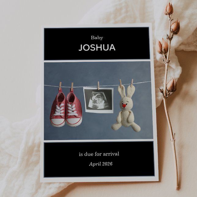 Ultrasound Photo Pregnancy Announcement Card Inbjudningar (Skapare uppladdad)