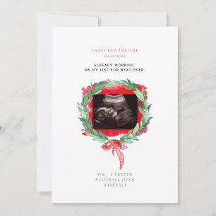 Ultrasound Photo Watercolor Lastbil jul Boy