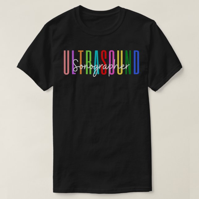 Ultrasound Sonographer Radiology Tech Vaskcular So T Shirt (Design framsida)