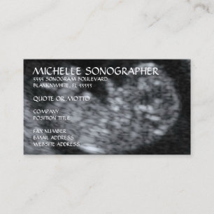 Ultrasound Sonographer Visitkort