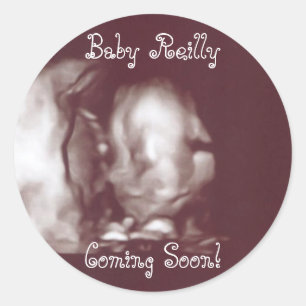 Ultrasound Sticker Runt Klistermärke