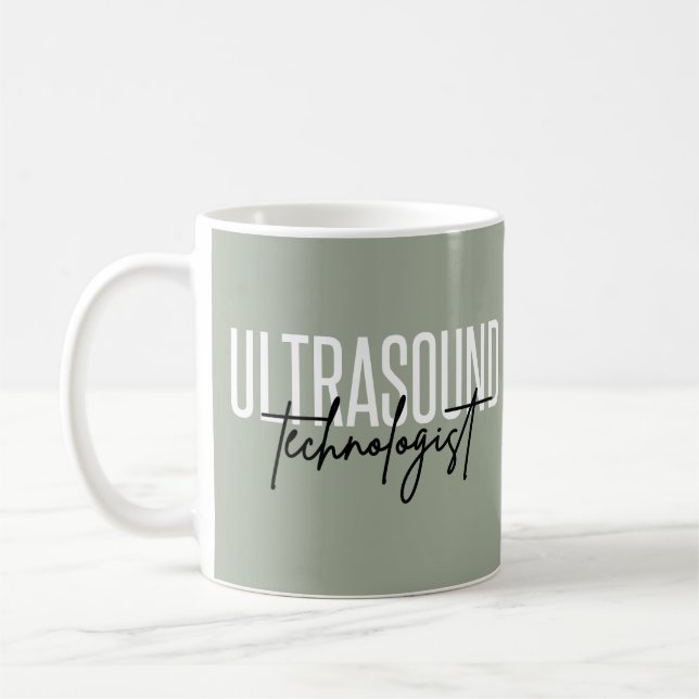 Ultrasound Technologist | Ultrasound Tech Gifts Kaffemugg (Vänster)