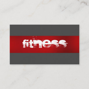 Ultratjock Red Grått Fitness Sport Affärskort Visitkort