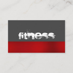 Ultratunn Grått Fitness Sport Affärskort Visitkort