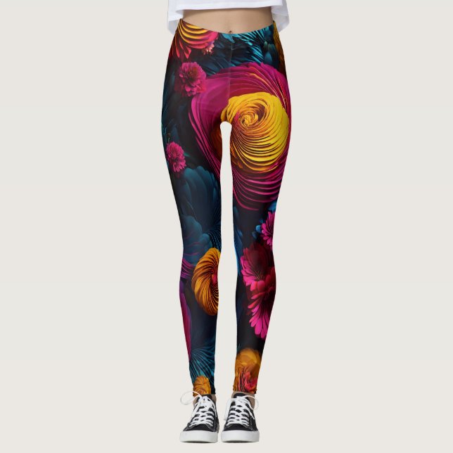 "Ultratunn HD AMOLED 3D-mästerverk: Enastående 8 0 Leggings (Framsida)