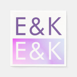 Ultratunn Lila med övertoning under bröllop Pappersservett