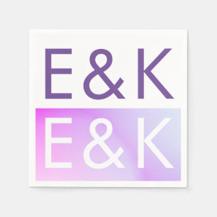 Ultratunn Lila med övertoning under bröllop Pappersservett