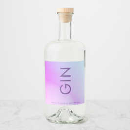 Ultratunn Lila med övertoning under bröllop Spritflaskor Etikett