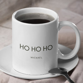 Ultratunn Mörk grönt HO HO HO-Helgdag Kaffemugg