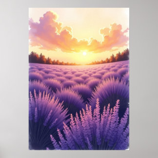 Ultratunn solnedgång liggande liggande liggande la poster