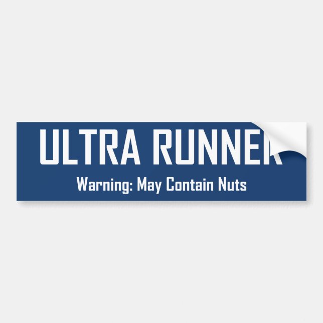 Ultratunn Springer, varning kan innehålla Nöt Bildekal (Framsidan)