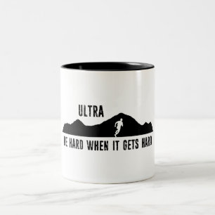 Ultratunn, var hård när det blir svårt Två-Tonad mugg