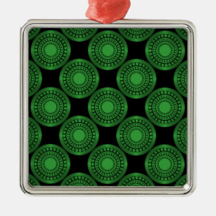 Ultratunna kretsar Premium Ornament, Grönt Julgransprydnad Metall
