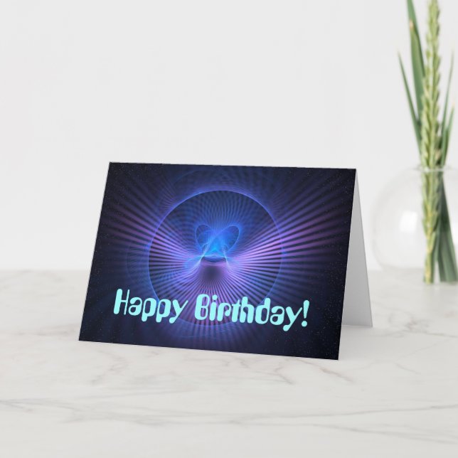 Ultraviolet Birthday Kort (Framsida)