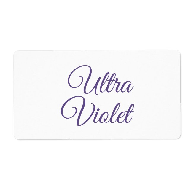 Ultraviolett 2018 färg fraktsedel (Framsidan)
