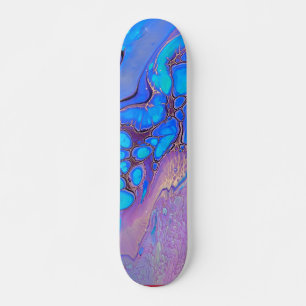 Ultraviolett Abstrakt marmor Mini Skateboard Bräda 18,5 Cm