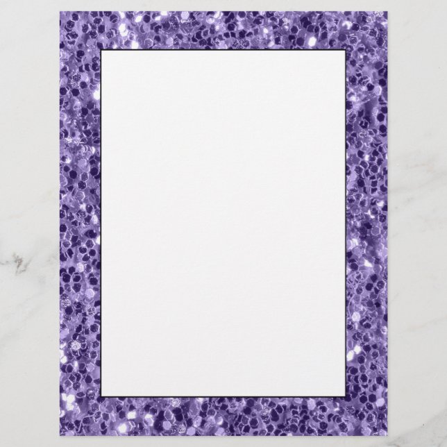Ultraviolett lila glitter-miniatyrdiagram (Framsida)