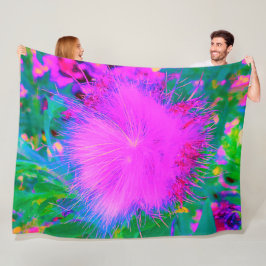 Ultraviolett Lila Milkweed Fleecefilt