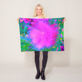 Ultraviolett Lila Milkweed Fleecefilt