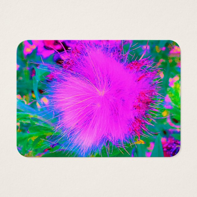 Ultraviolett Lila Milkweed Visitkort (Framsidan)