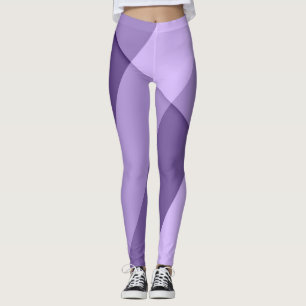 Ultraviolett lila modern geometrisk linjer leggings